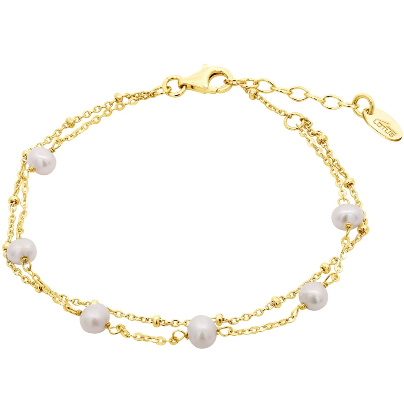 LOTUS Silver Jewellery Bracelet from Gold-Plated Silver 925° with Pearls LP3477-2/2 - 