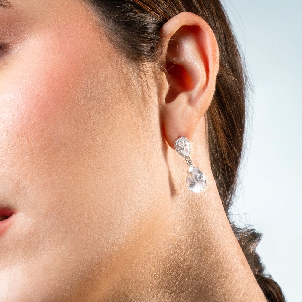 ΣΚΟΥΛΑΡΙΚΙΑ LOTUS Silver Jewellery από Ασήμι 925° με Πέτρες Ζιργκόν LP3788-4/1 - 3