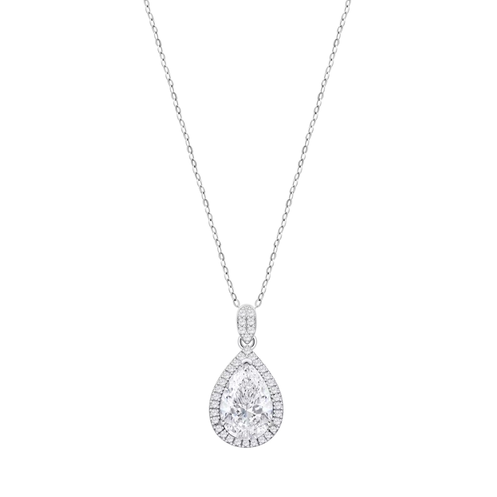 ΚΟΛΙΕ Ροζέτα LOTUS Silver Jewellery από Ασήμι 925° με Πέτρες Ζιργκόν LP3789-1/1 - 3