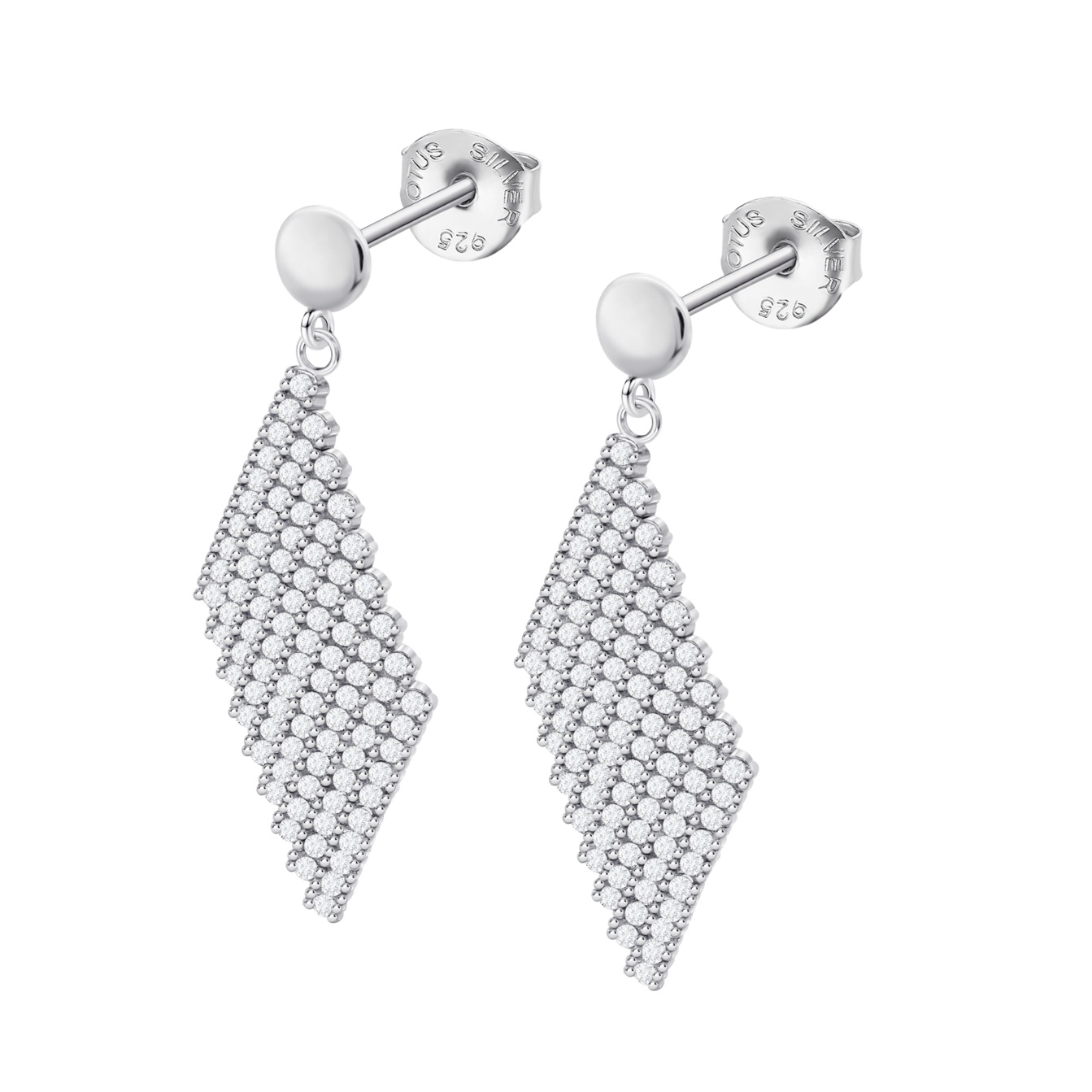 ΣΚΟΥΛΑΡΙΚΙΑ LOTUS Silver Jewellery από Ασήμι 925° με Πέτρες Ζιργκόν LP3806-4/1 - 