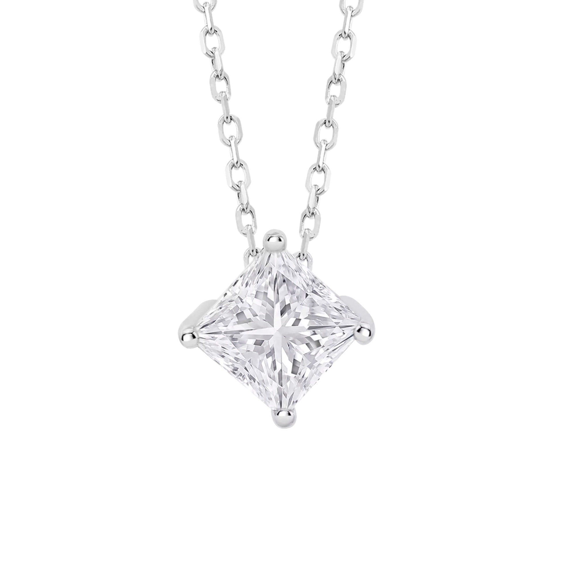 ΚΟΛΙΕ Μονόπετρο LOTUS Silver Jewellery από Ασήμι 925° με Πέτρες Ζιργκόν LP3835-1/1 - 