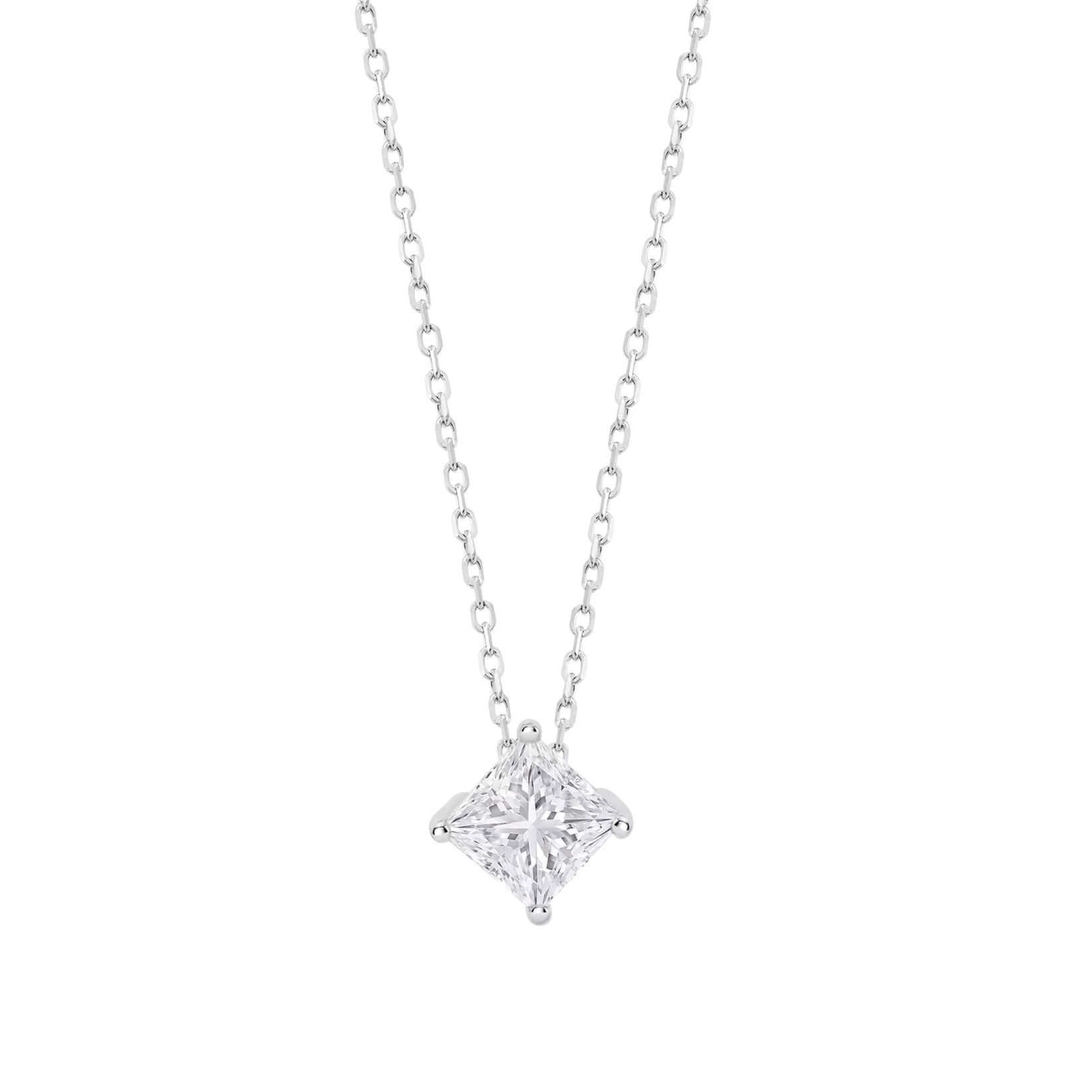 ΚΟΛΙΕ Μονόπετρο LOTUS Silver Jewellery από Ασήμι 925° με Πέτρες Ζιργκόν LP3835-1/1 - 