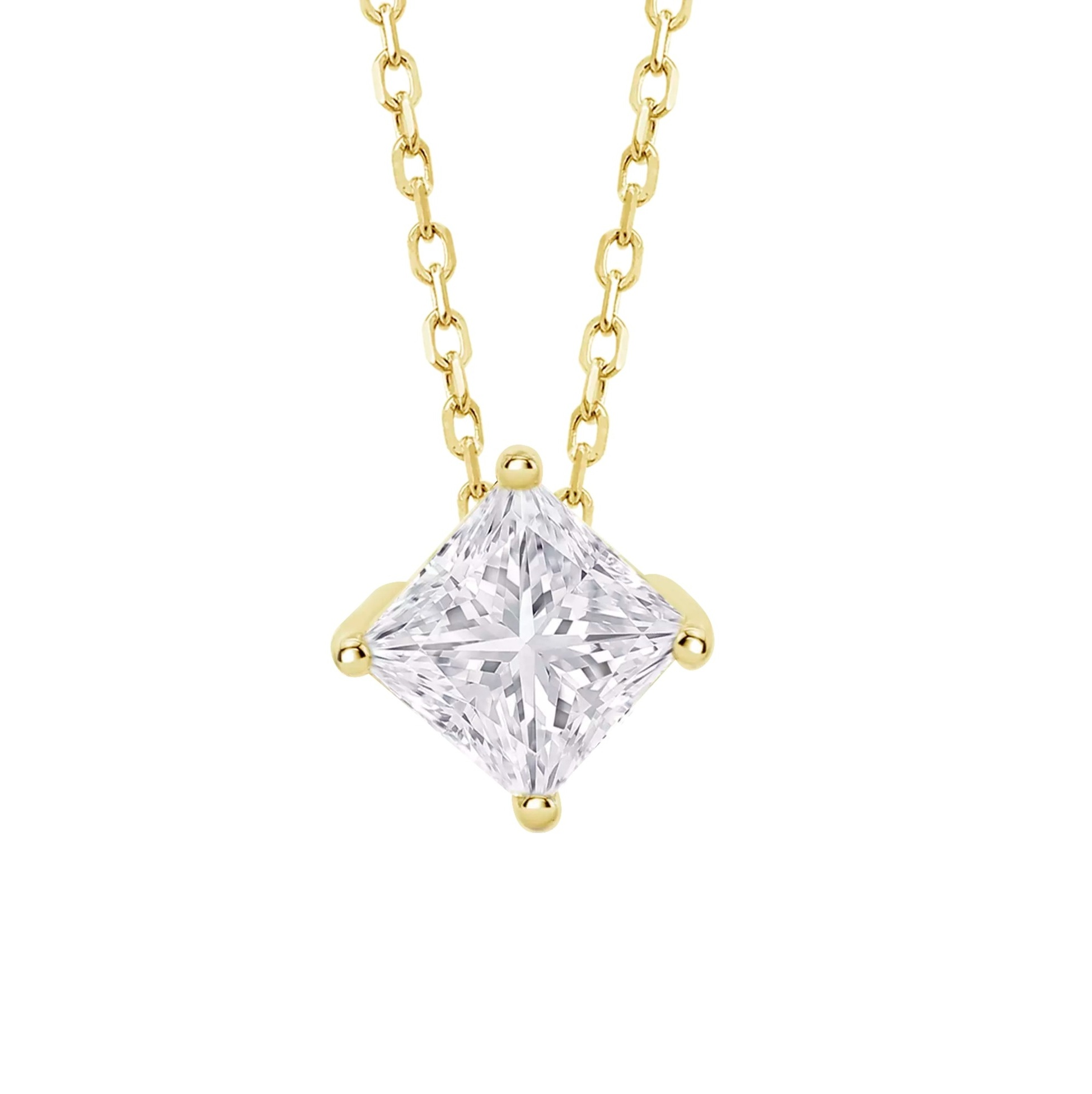 ΚΟΛΙΕ Μονόπετρο LOTUS Silver Jewellery από Επιχρυσωμένο Ασήμι 925° με Πέτρες Ζιργκόν LP3835-1/2 - 