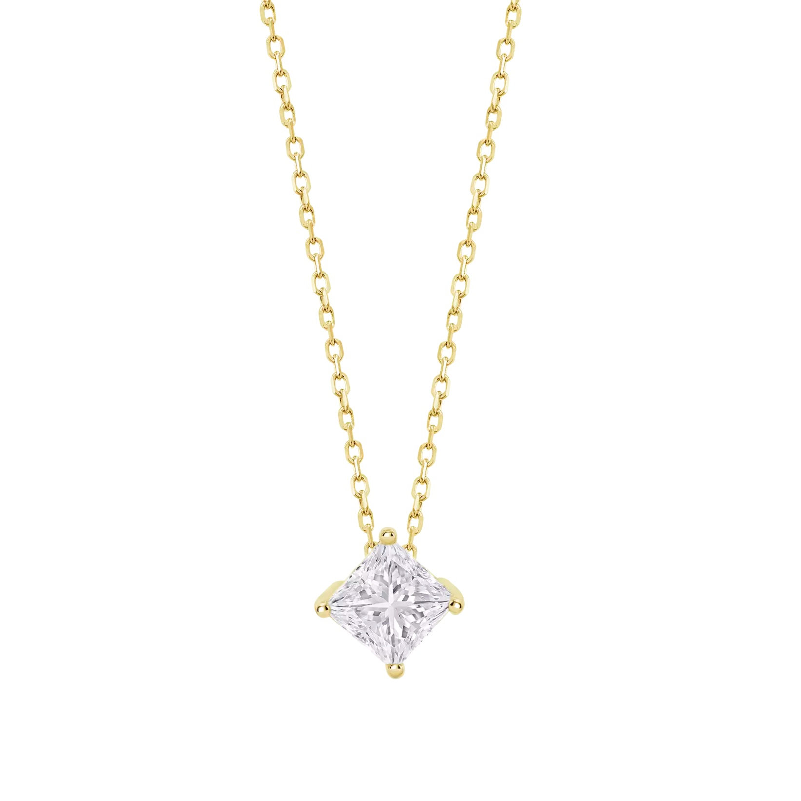 ΚΟΛΙΕ Μονόπετρο LOTUS Silver Jewellery από Επιχρυσωμένο Ασήμι 925° με Πέτρες Ζιργκόν LP3835-1/2 - 