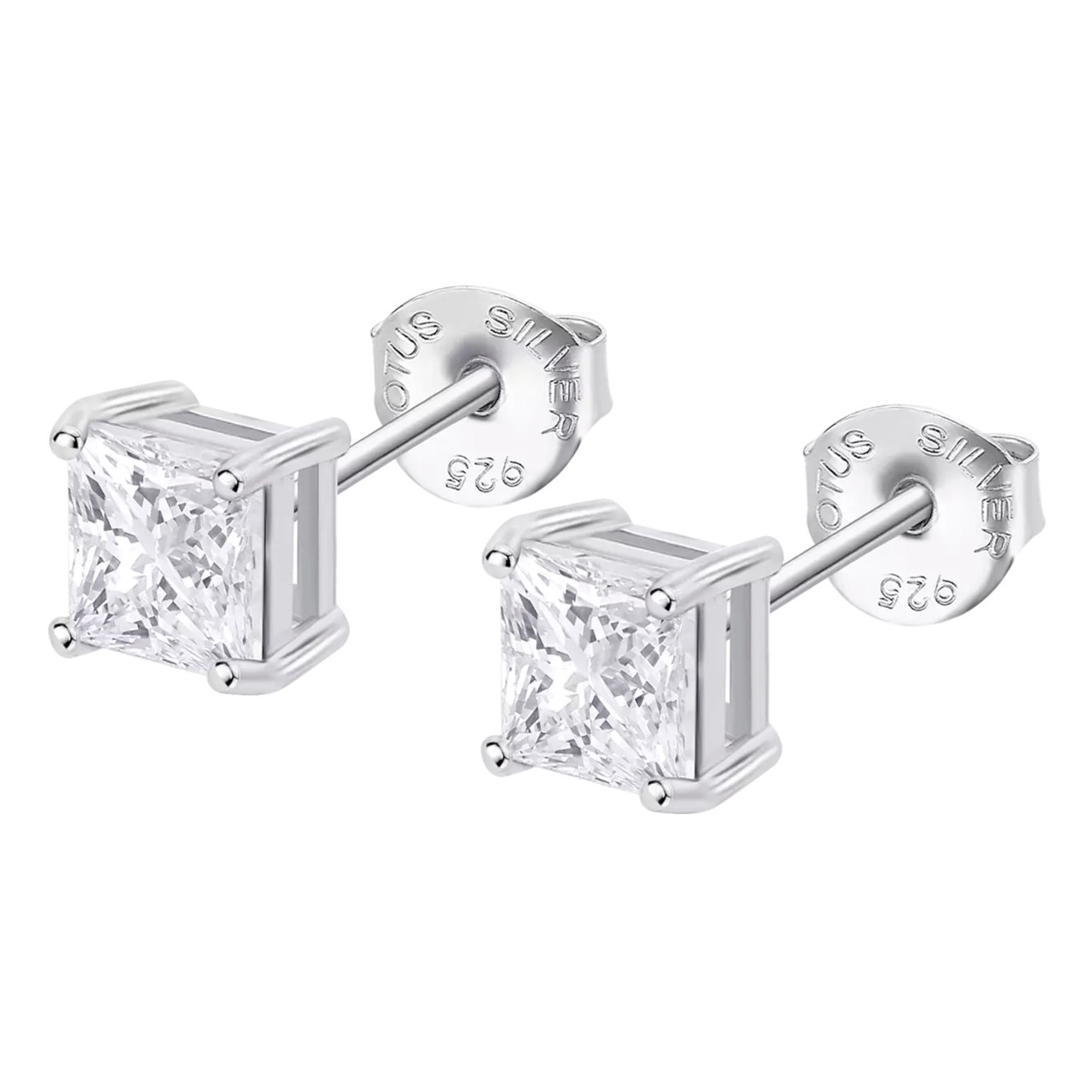 ΣΚΟΥΛΑΡΙΚΙΑ Μονόπετρα LOTUS Silver Jewellery από Ασήμι 925° με Πέτρες Ζιργκόν LP3835-4/1 - 