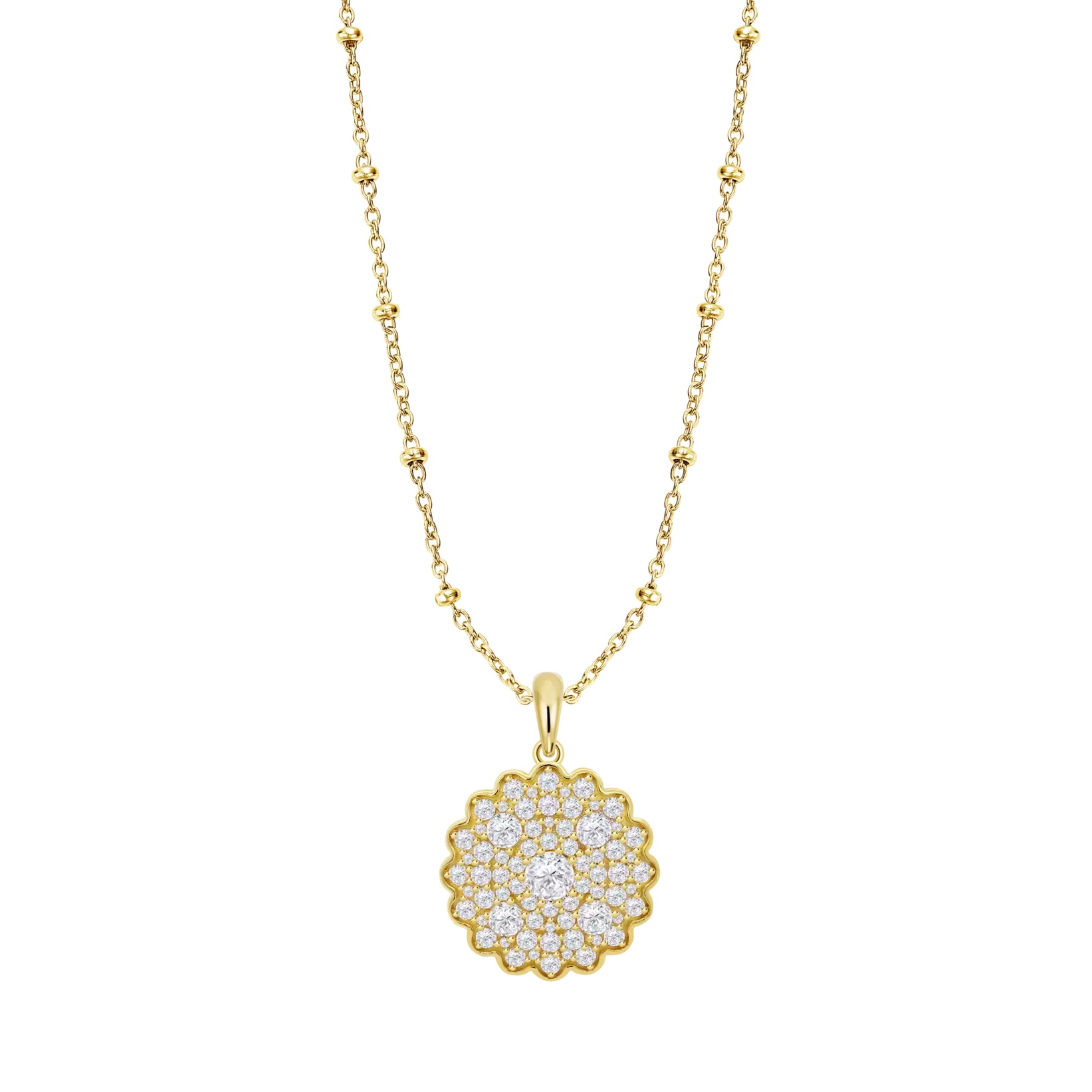 ΚΟΛΙΕ LOTUS Silver Jewellery από Επιχρυσωμένο Ασήμι 925° με Πέτρες Ζιργκόν LP3886-1/2 - 