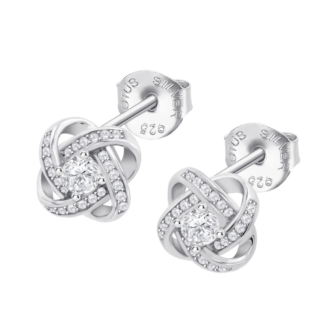 ΣΚΟΥΛΑΡΙΚΙΑ LOTUS Silver Jewellery από Ασήμι 925° με Πέτρες Ζιργκόν LP3904-4/1 - 