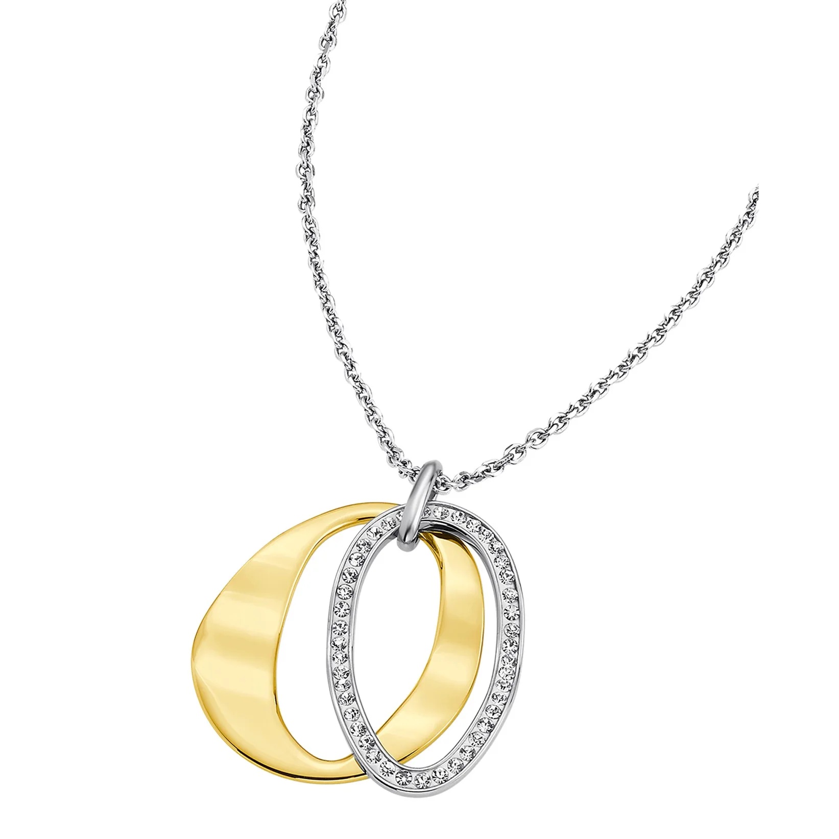 ΚΟΛΙΕ Style LOTUS Jewellery από Δίχρωμο Επιχρυσωμένο Ανοξείδωτο Ατσάλι με Πέτρες Ζιργκόν LS1672-1/2 - 