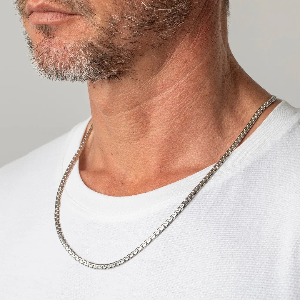 NECKLACE Men's LOTUS Style Jewellery from Stainless Steel LS1682-1/3 - 