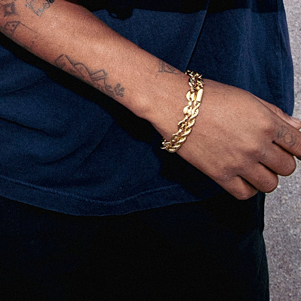 ΒΡΑΧΙΟΛΙ Style LOTUS Jewellery από Χρυσό Ανοξείδωτο Ατσάλι LS2233-2/2 - 