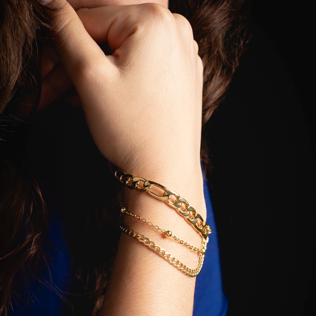 Βραχιόλι Γυναικείο Style LOTUS Jewellery από Χρυσό Ανοξείδωτο Ατσάλι LS2339-2/2 - 