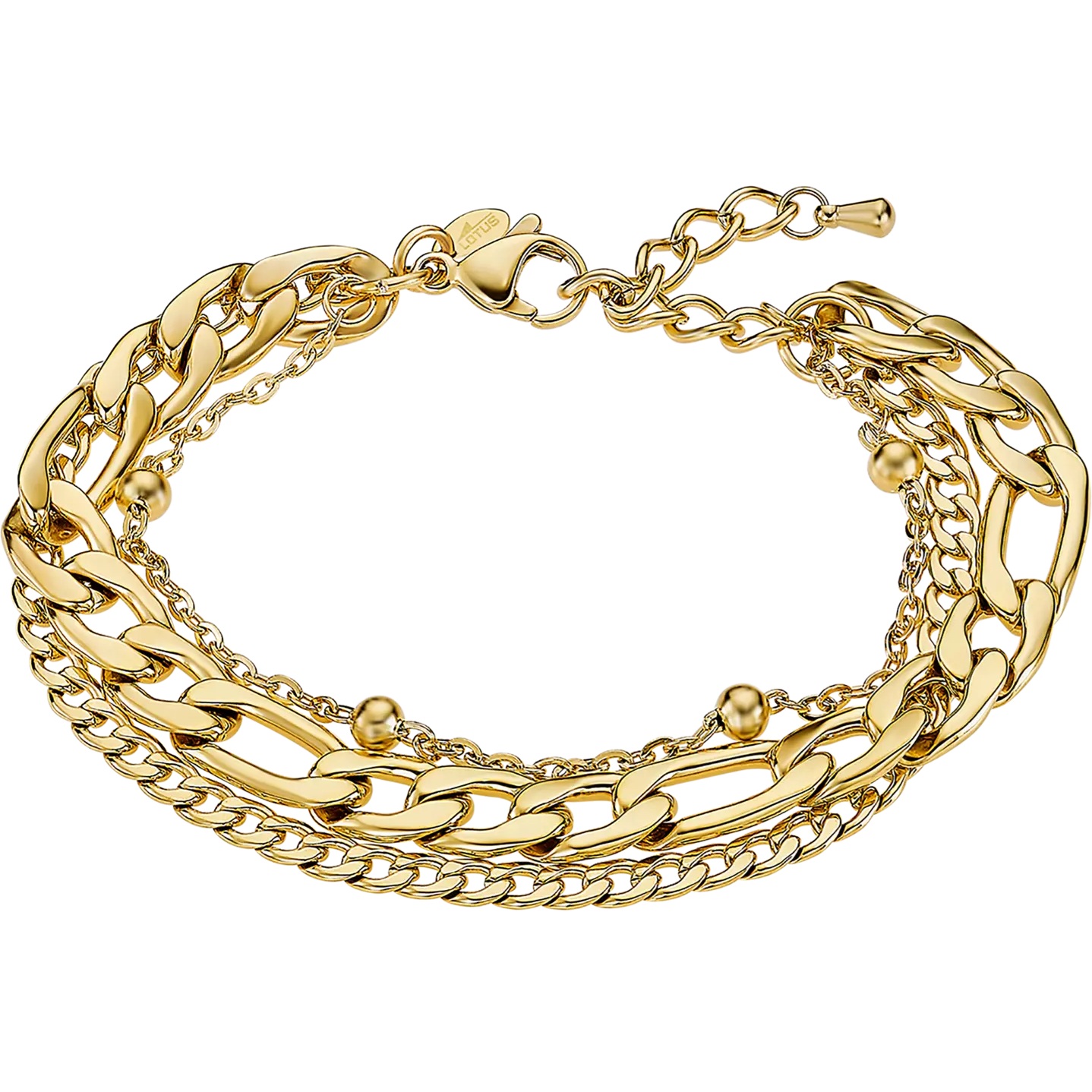 Βραχιόλι Γυναικείο Style LOTUS Jewellery από Χρυσό Ανοξείδωτο Ατσάλι LS2339-2/2 - 