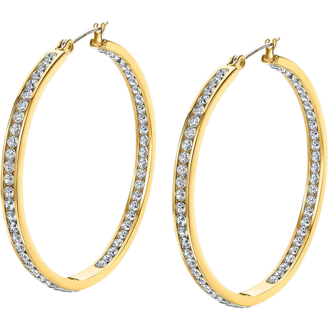 ΣΚΟΥΛΑΡΙΚΙΑ Κρίκοι LOTUS Style Jewellery από Επιχρυσωμένο Ανοξείδωτο Ατσάλι με Πέτρες Ζιργκόν LS2356-4/2 - 