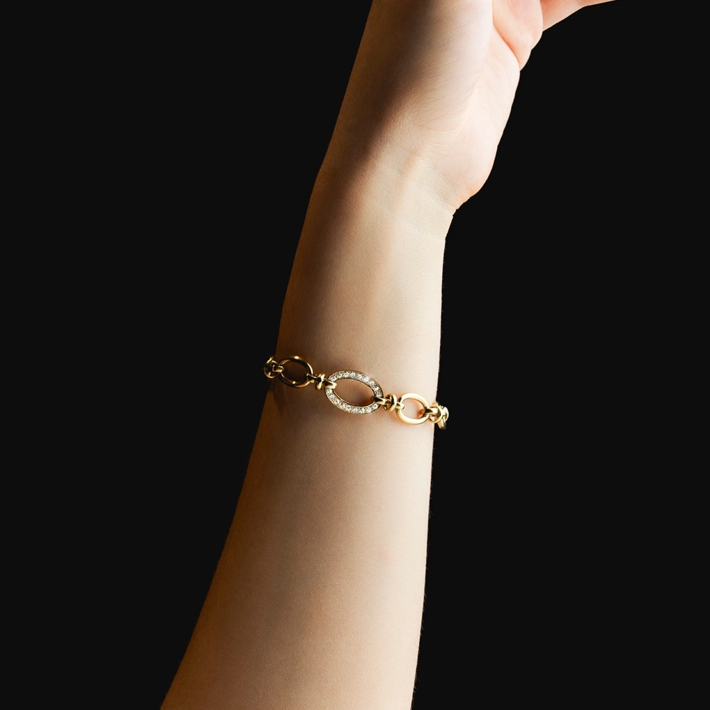 ΒΡΑΧΙΟΛΙ LOTUS Style Jewellery από Επίχρυσο Ανοξείδωτο Ατσάλι με Ζίιργκόν LS2360-2/1 - 