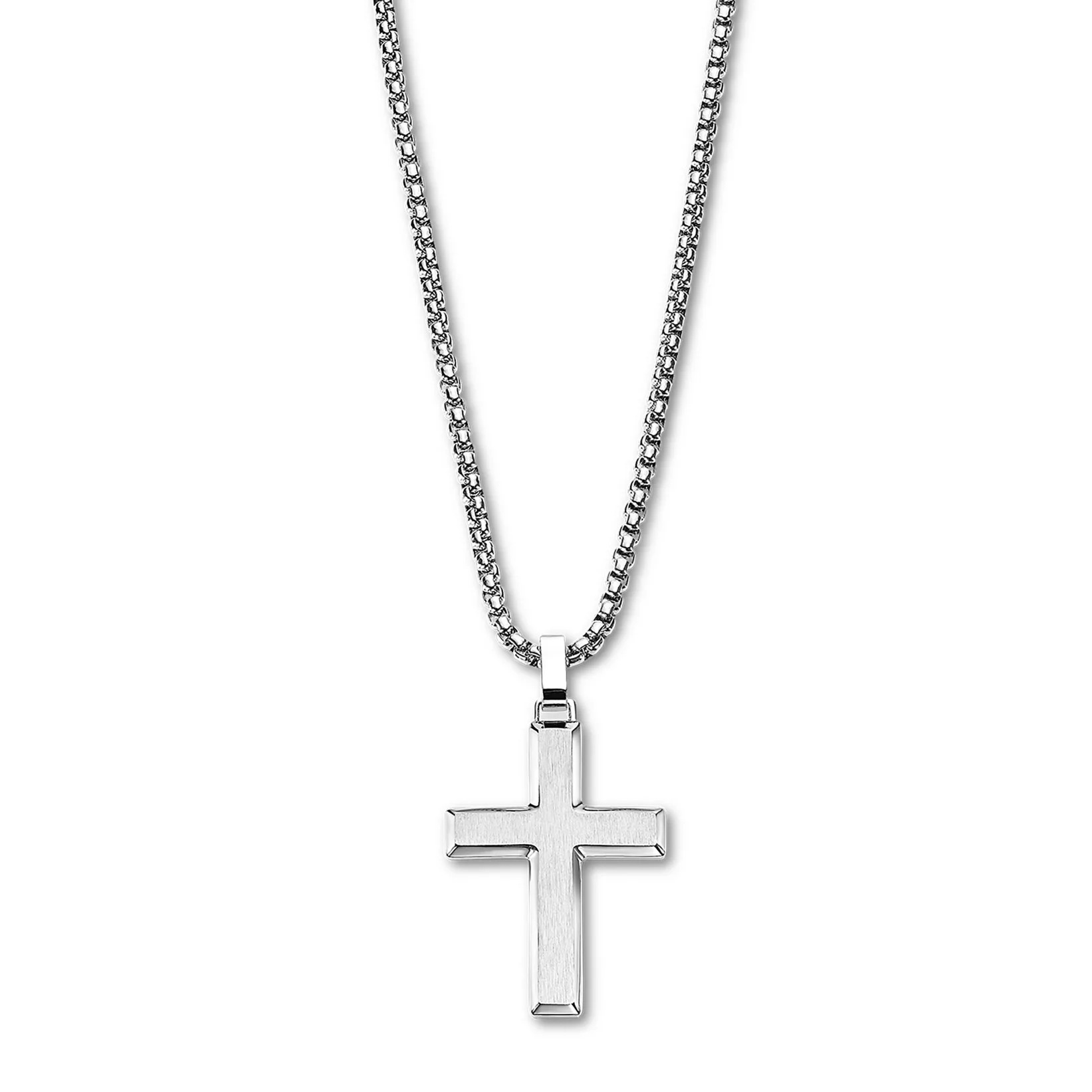 ΣΤΑΥΡΟΣ Ανδρικός LOTUS Style Jewellery από Ανοξείδωτο Ατσάλι LS2453-1/1 - 
