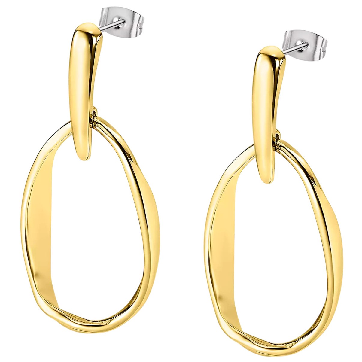 ΣΚΟΥΛΑΡΙΚΙΑ LOTUS Style Jewellery από Επιχρυσωμένο Ανοξείδωτο Ατσάλι LS2565-4/2 - 