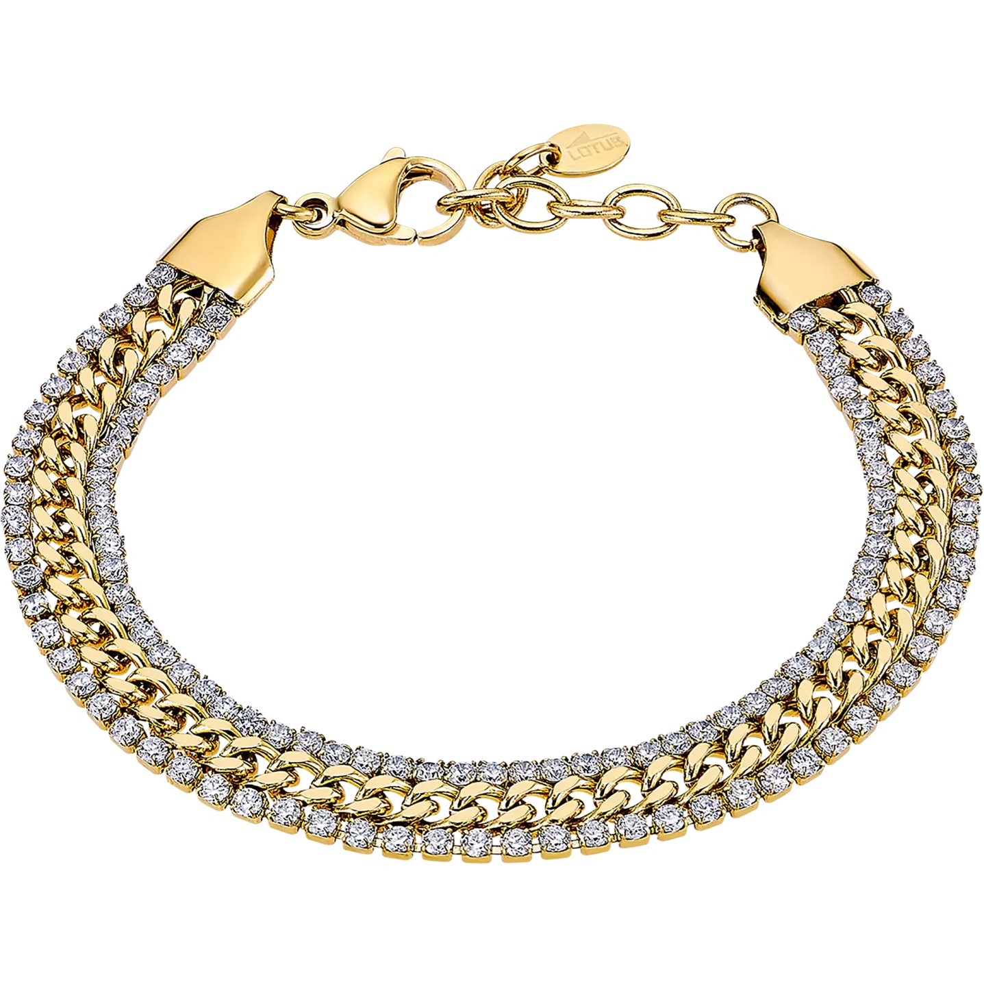 ΒΡΑΧΙΟΛΙ Style LOTUS Jewellery από Χρυσό Ανοξείδωτο Ατσάλι με Πέτρες Ζιργκόν LS2569-2/2 - 