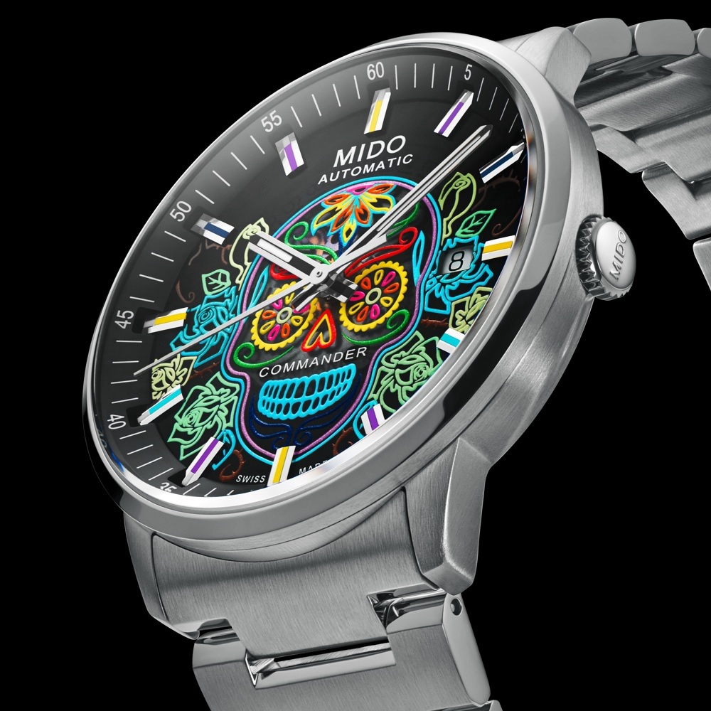 MIDO Commander Gradient Catrines Black Dial 40mm Silver Stainless Steel Bracelet M021.407.11.411.04 - 9