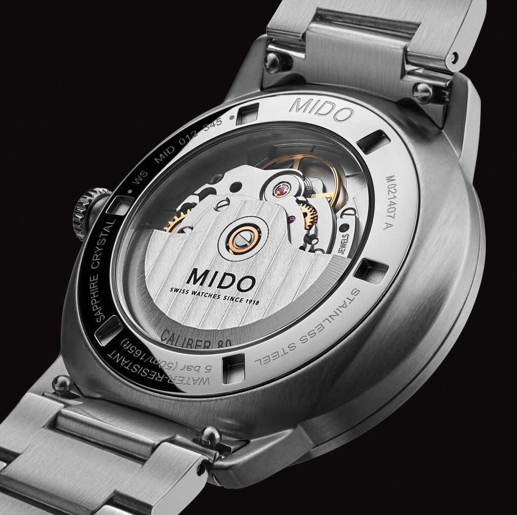 MIDO Commander Gradient Catrines Black Dial 40mm Silver Stainless Steel Bracelet M021.407.11.411.04 - 10
