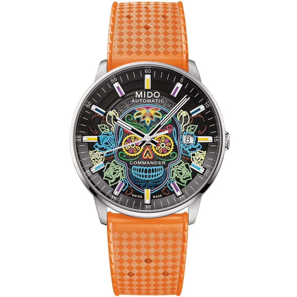 MIDO Commander Gradient Catrines Black Dial 40mm Silver Stainless Steel Bracelet M021.407.11.411.04 - 3