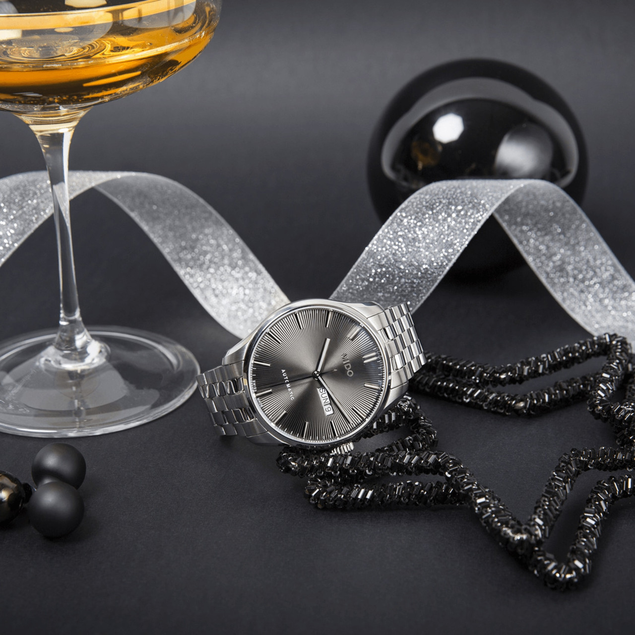 MIDO Belluna II Automatic Grey Sunray Dial 42.5mm Silver Stainless Steel Bracelet M024.630.11.061.00 - 4