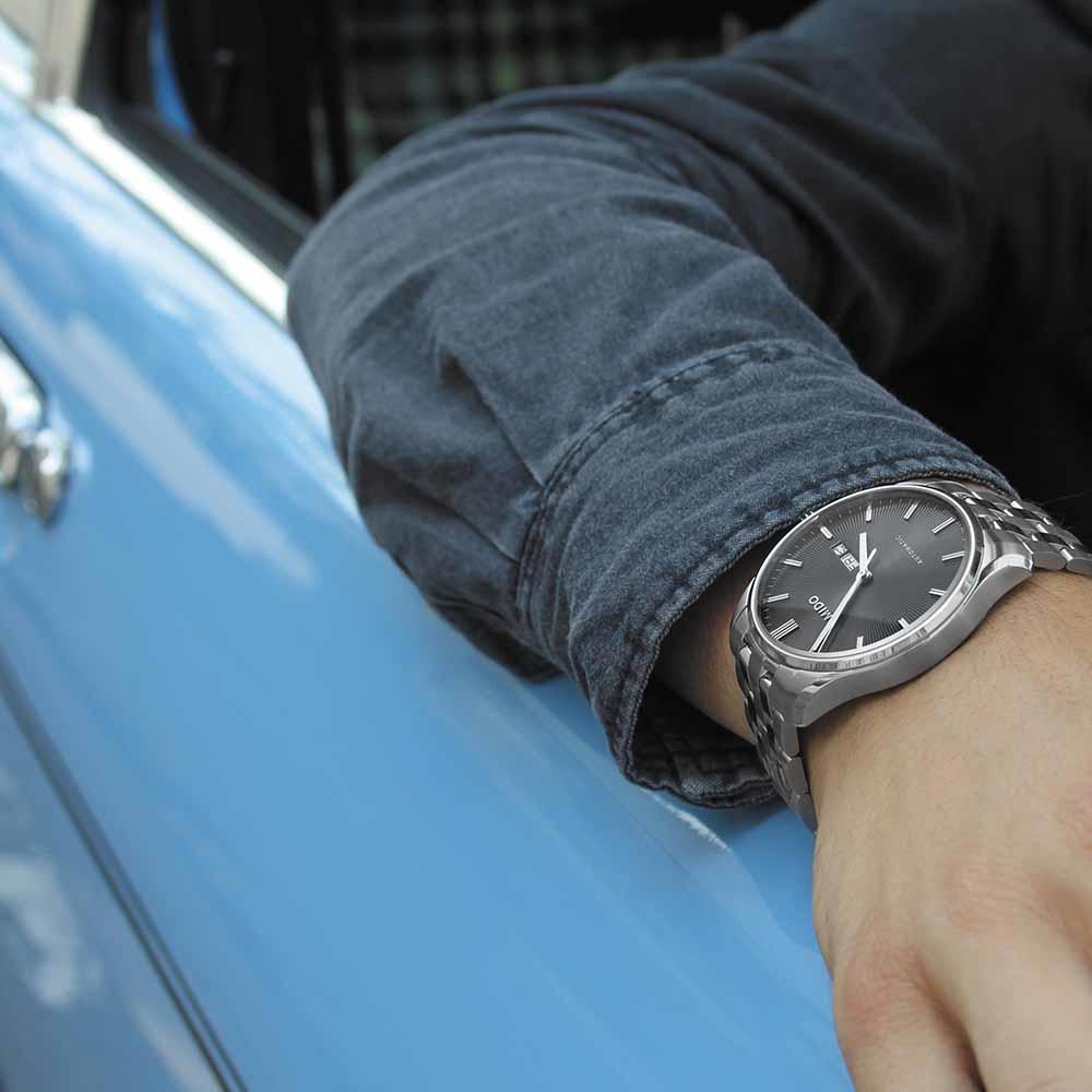 MIDO Belluna II Automatic Grey Sunray Dial 42.5mm Silver Stainless Steel Bracelet M024.630.11.061.00 - 3