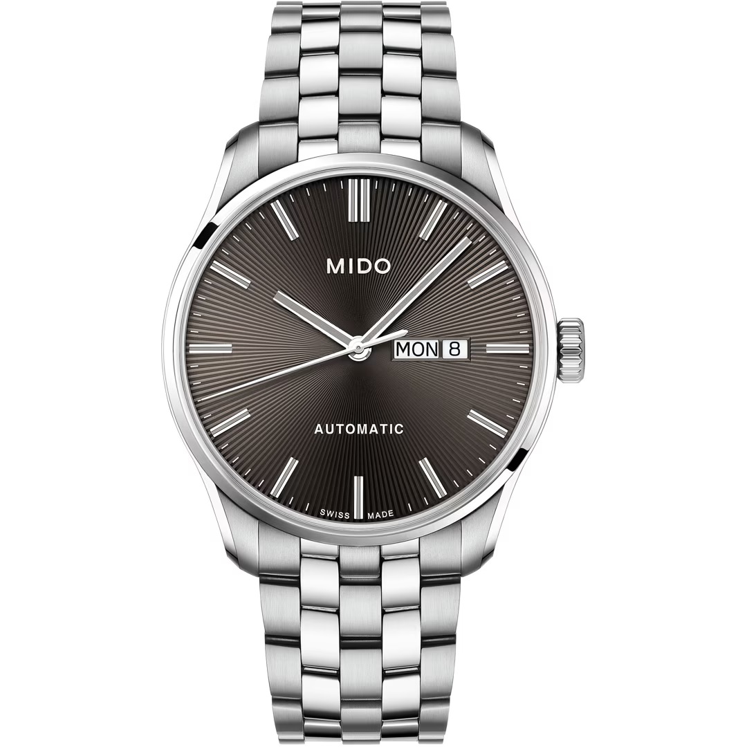 MIDO Belluna II Automatic Grey Sunray Dial 42.5mm Silver Stainless Steel Bracelet M024.630.11.061.00 - 