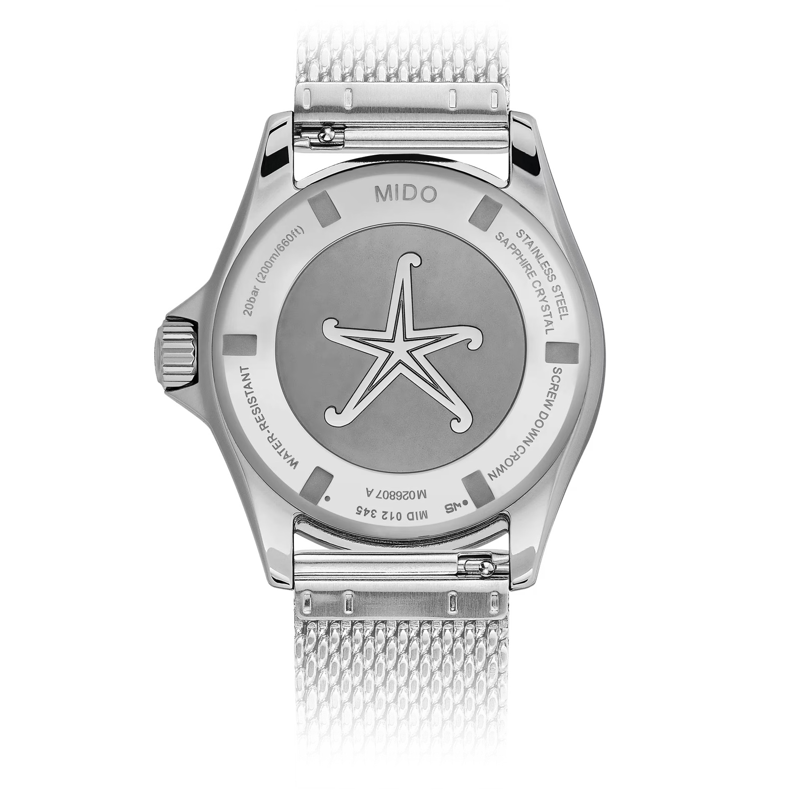MIDO Ocean Star Tribute Special Edition Blue Gradient Dial Automatic 40.5mm Silver Stainless Steel Milanese Bracelet M026.807.11.041.01 - 4