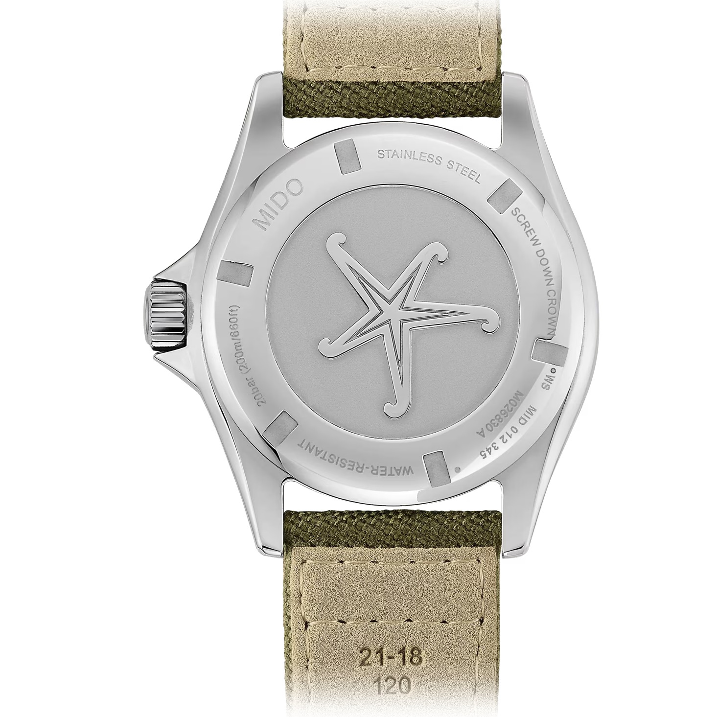 MIDO Ocean Star Tribute Green Dial Automatic 40.5mm Silver Stainless Steel Green Textile Strap M026.830.18.091.00 - 4