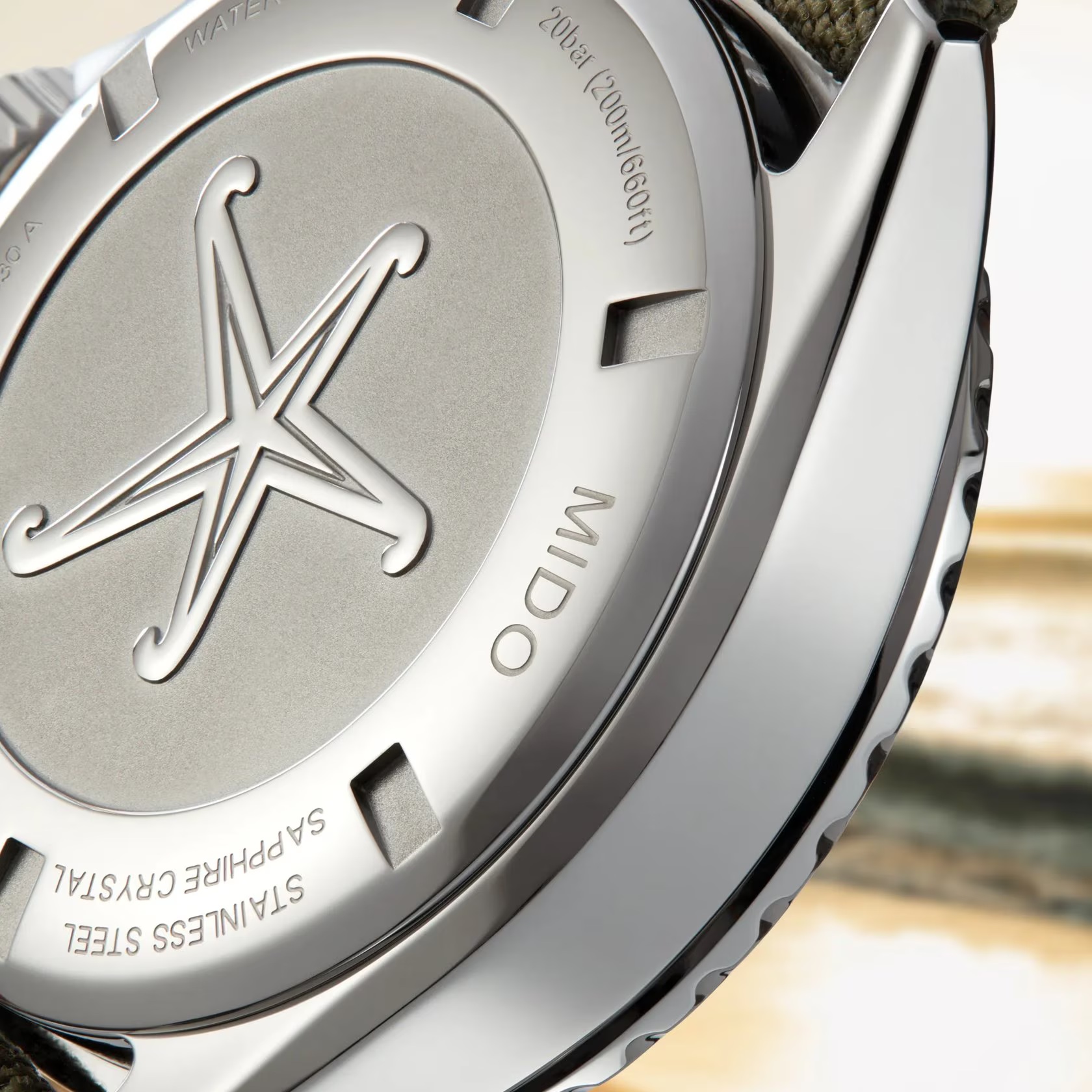 MIDO Ocean Star Tribute Green Dial Automatic 40.5mm Silver Stainless Steel Green Textile Strap M026.830.18.091.00 - 6
