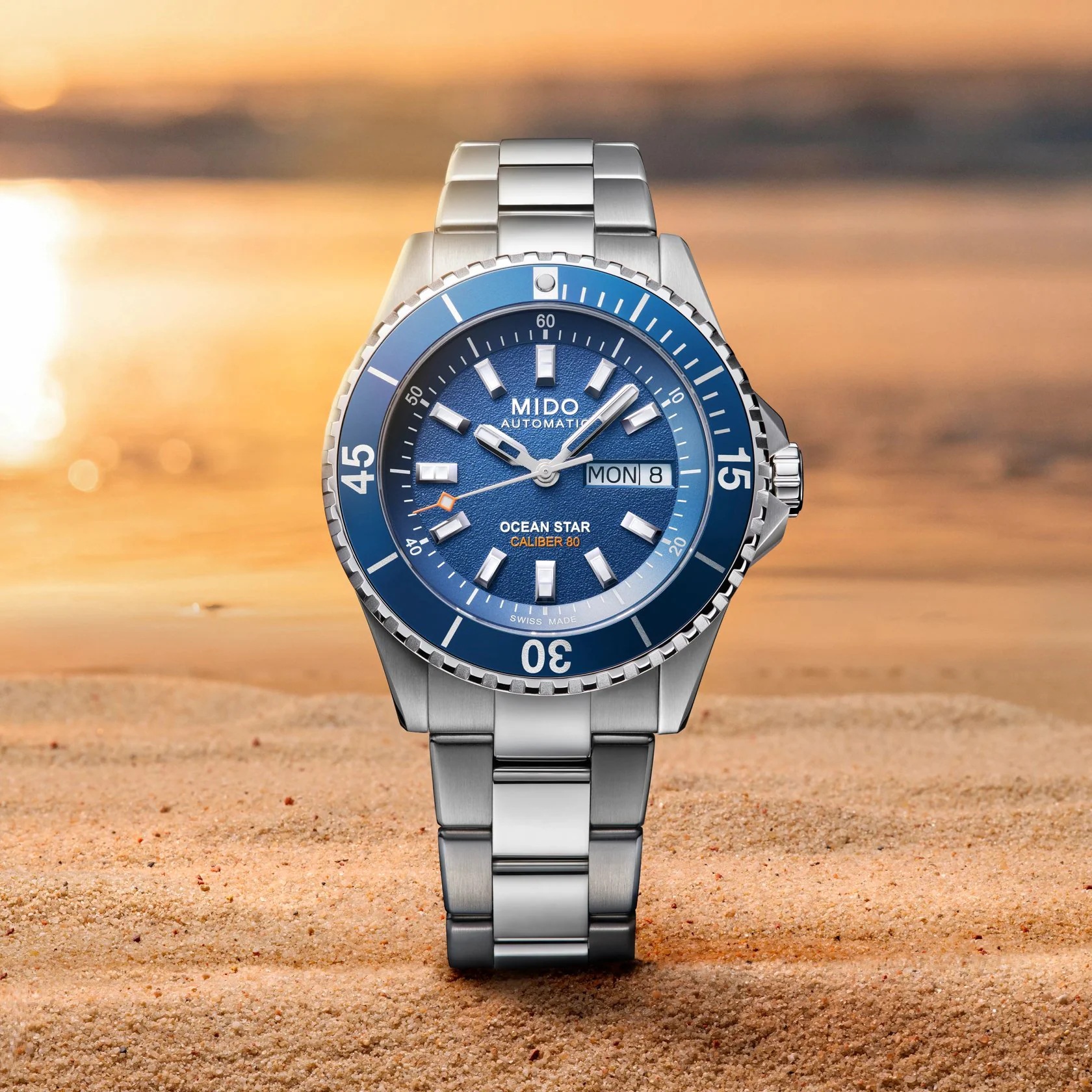 MIDO Ocean Star 200 Blue Dial Automatic 41mm Silver Stainless Steel Bracelet M026.930.11.041.00 - 5