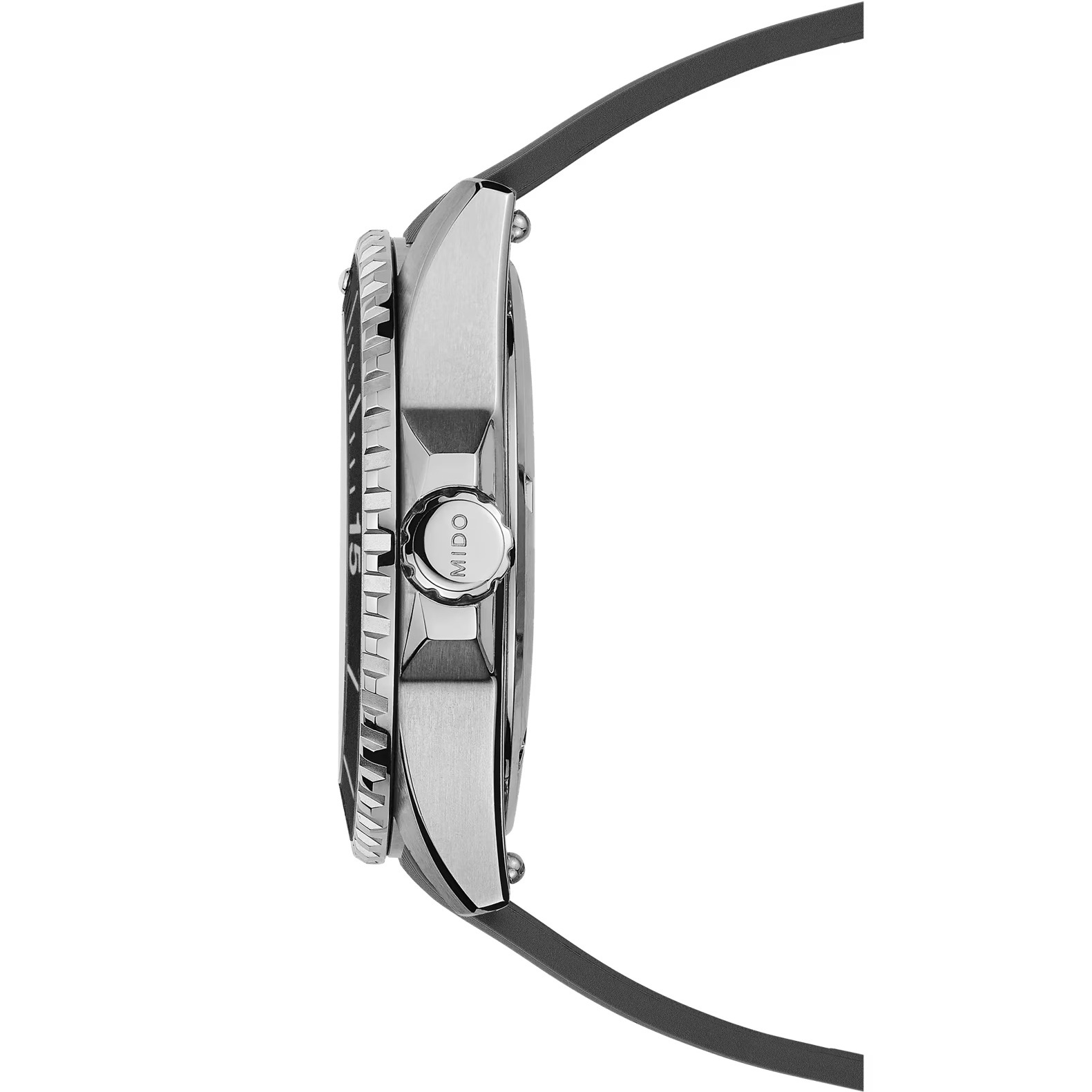 MIDO Ocean Star 200 Black Dial Automatic 41mm Silver Stainless Steel Black Rubber Strap M026.930.17.051.00 - 3