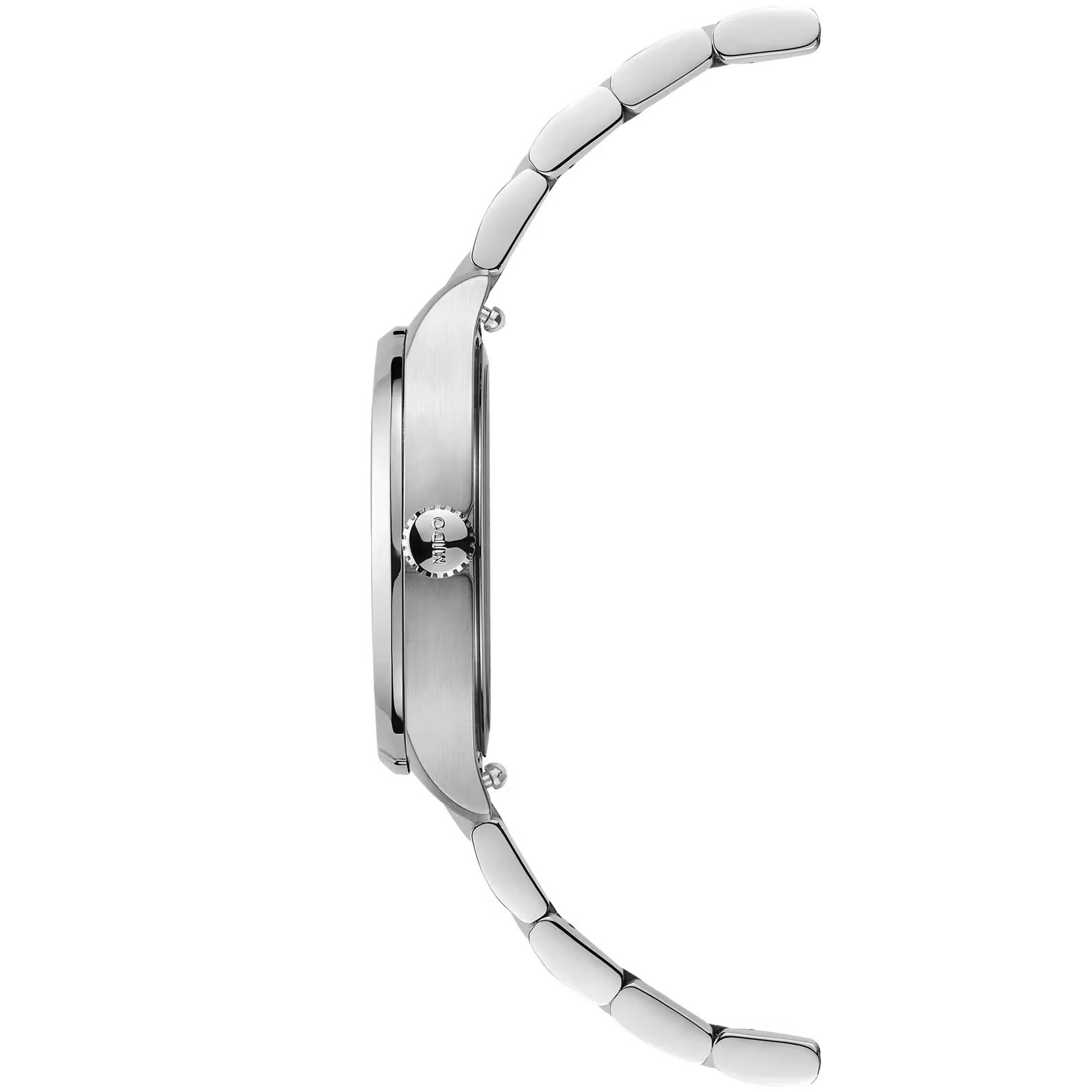 MIDO Multifort TV 28 Quartz White Pearl Dial 27.6 × 28mm Silver Stainless Steel Bracelet M049.110.11.116.00 - 3
