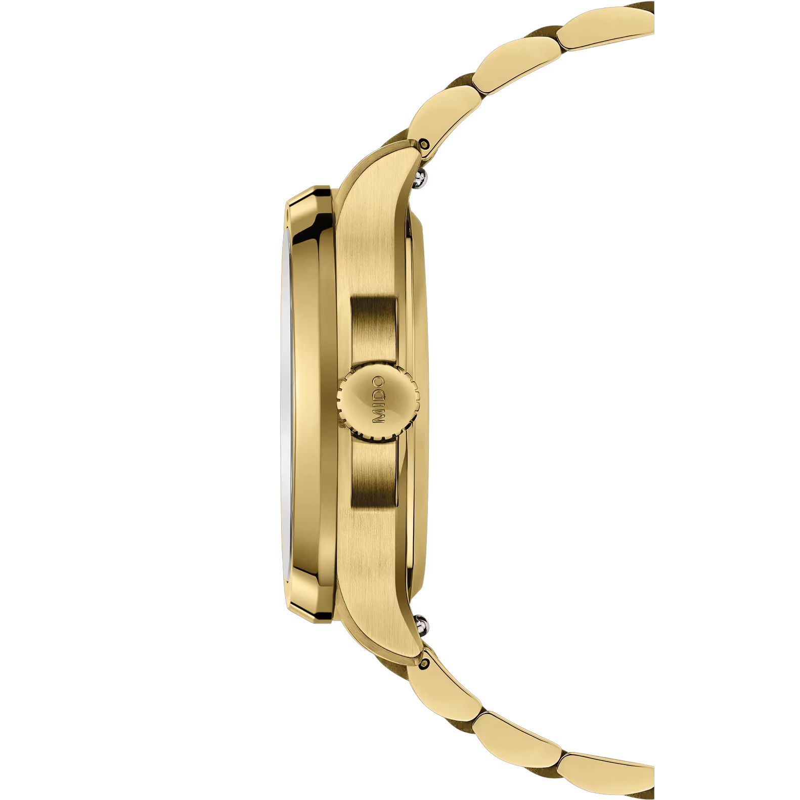 MIDO Multifort TV Big Date Special Edition Champagne Gradient Dial Automatic 40.00 x 39.20mm Gold Stainless Steel Bracelet M049.526.33.021.00 - 5