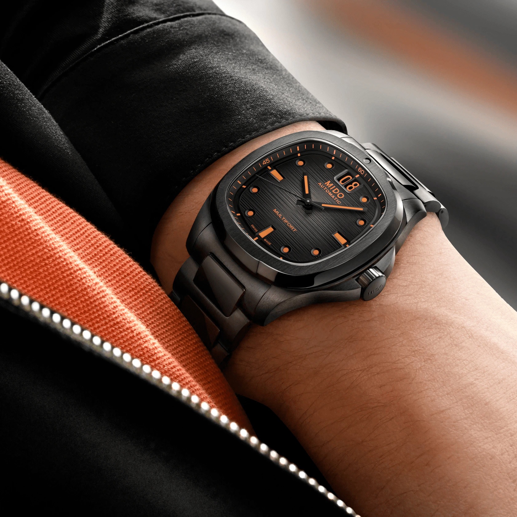 MIDO Multifort TV Big Date Grey Dial Automatic 40.00 x 39.20mm Black Stainless Steel Bracelet M049.526.33.081.00 - 
