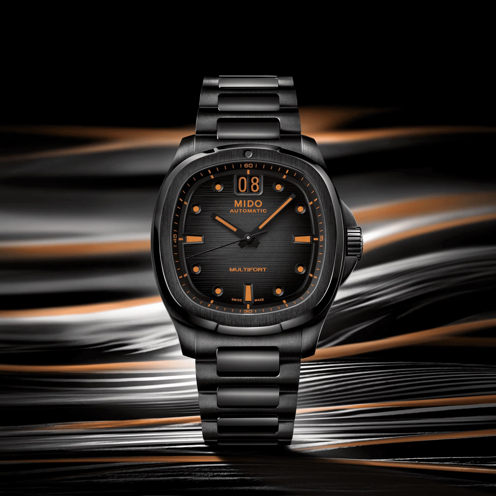 MIDO Multifort TV Big Date Grey Dial Automatic 40.00 x 39.20mm Black Stainless Steel Bracelet M049.526.33.081.00 - 6