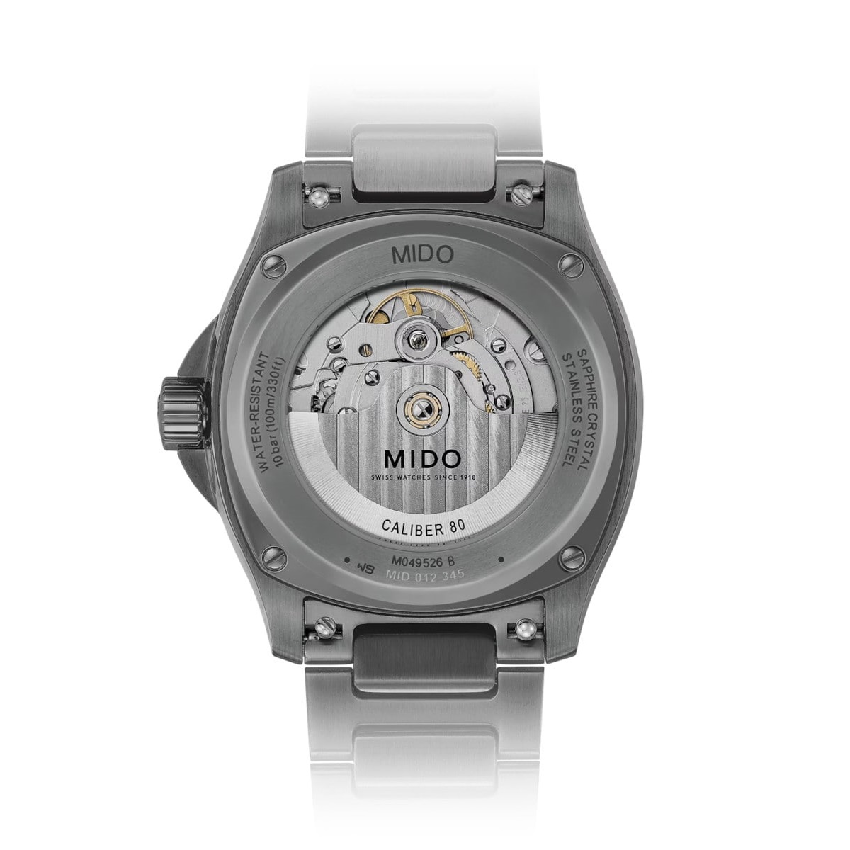 MIDO Multifort TV Big Date S01E02 Grey Gradient Dial Automatic 40.00 x 39.20mm Anthracite Stainless Steel Bracelet M049.526.33.081.01 - 6