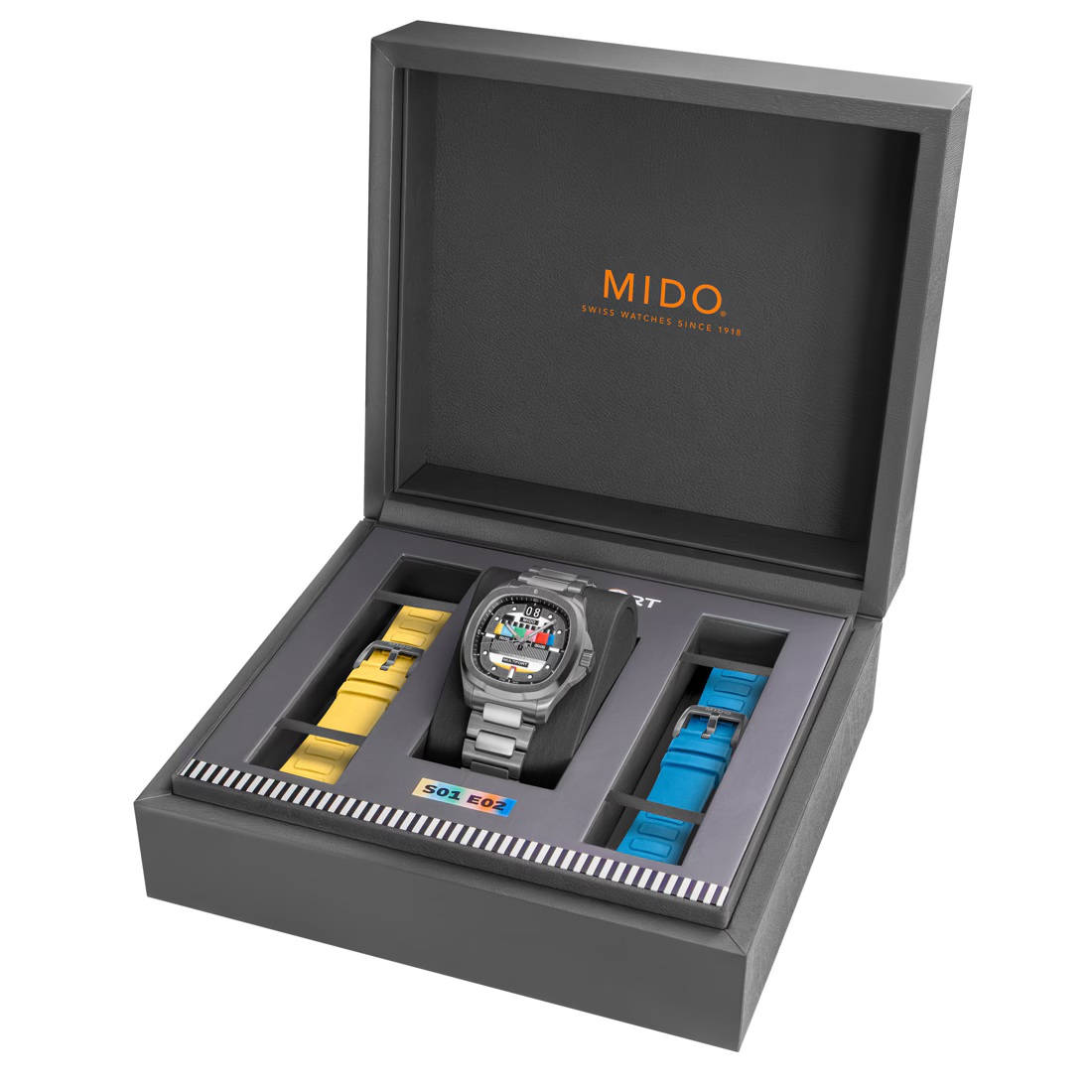 MIDO Multifort TV Big Date S01E02 Grey Gradient Dial Automatic 40.00 x 39.20mm Anthracite Stainless Steel Bracelet M049.526.33.081.01 - 9