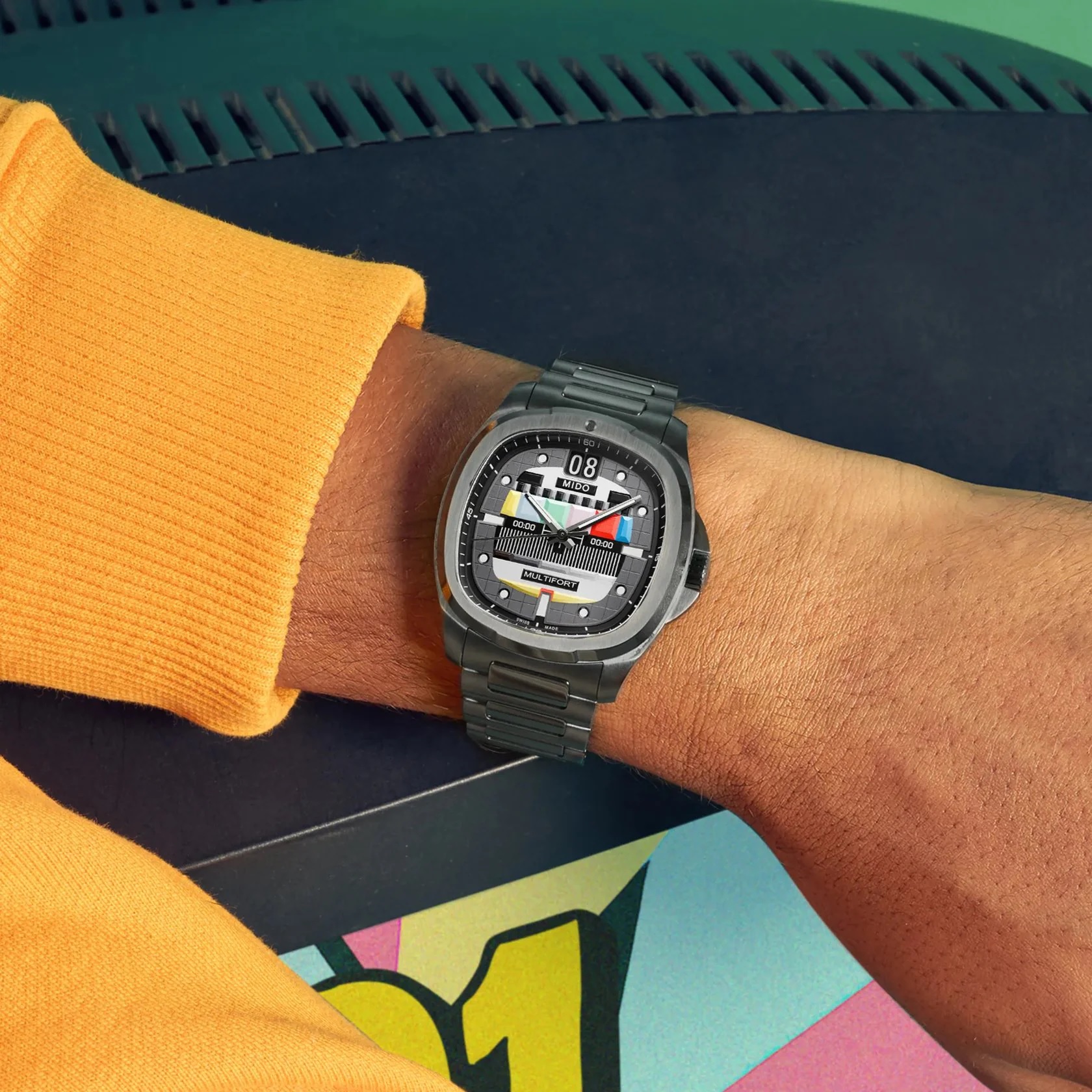 MIDO Multifort TV Big Date S01E02 Grey Gradient Dial Automatic 40.00 x 39.20mm Anthracite Stainless Steel Bracelet M049.526.33.081.01 - 