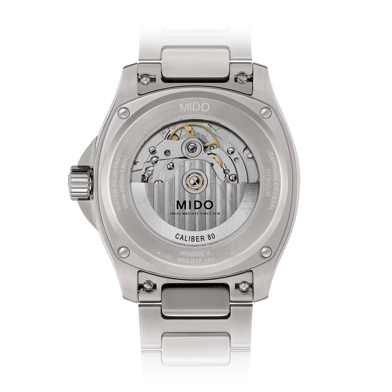 MIDO Multifort TV Big Date Grey Gradient Dial 39.2 x 40mm Silver Titanium Bracelet M049.526.44.081.00 - 5