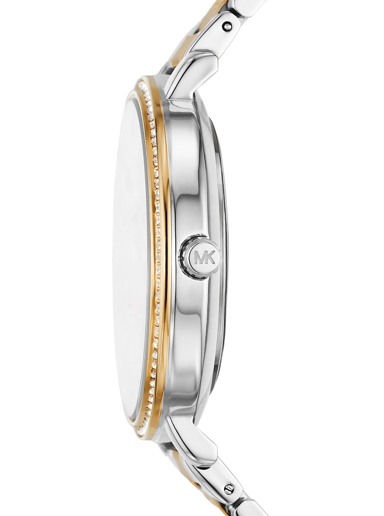MICHAEL KORS Pyper Crystals White Dial 38mm Two Tone Gold Metal Bracelet MK4918 - 3