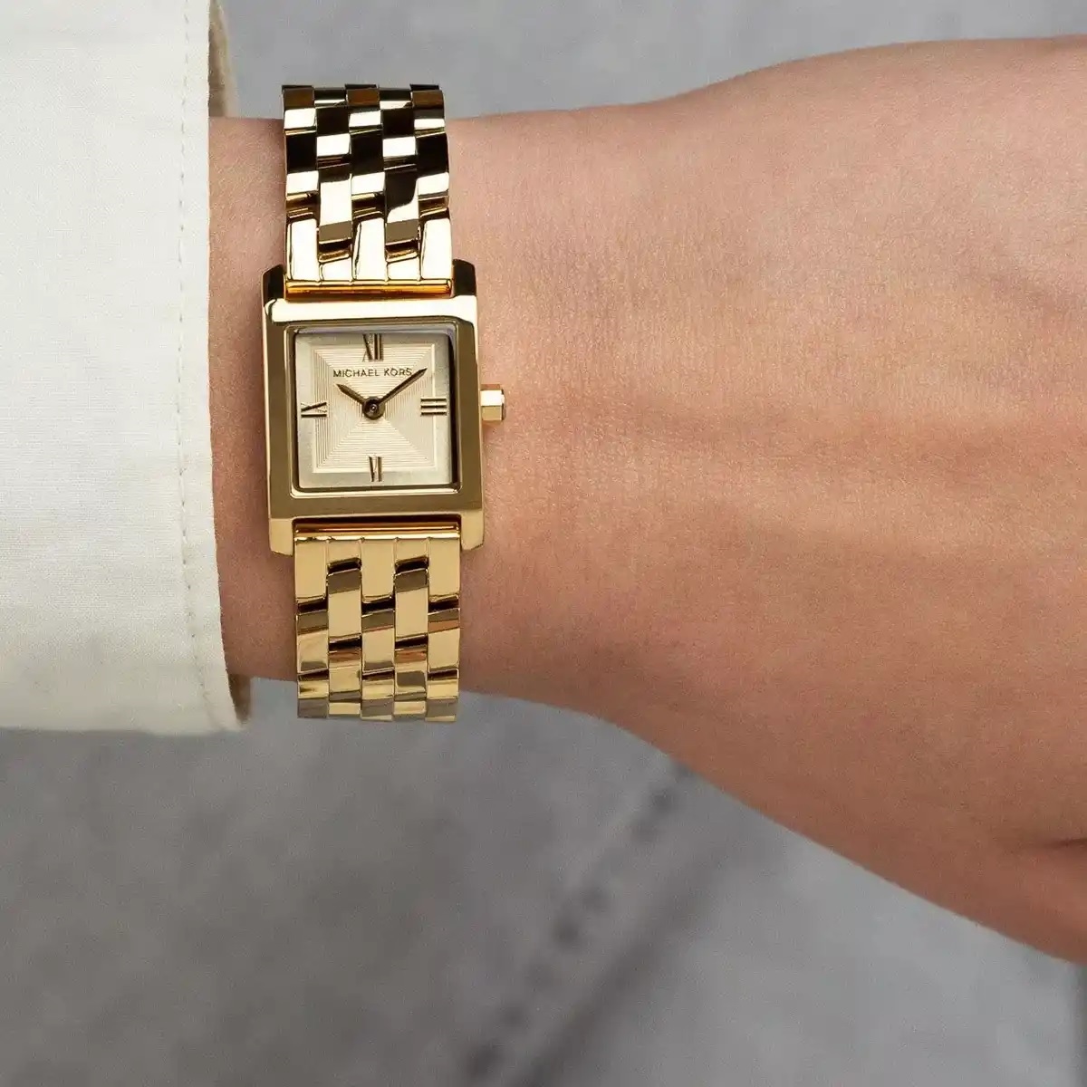 MICHAEL KORS Micro Georgie Gold Dial 19mm Gold Stainless Steel Bracelet MK4931 - 5