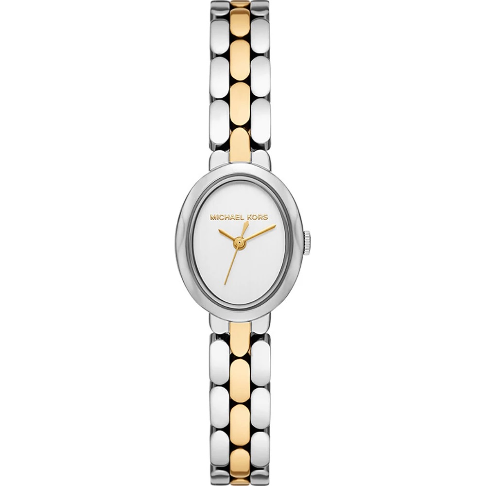 MICHAEL KORS Maude Silver Dial 21mm Two Tone Gold Stainless Steel Bracelet MK4956 - 