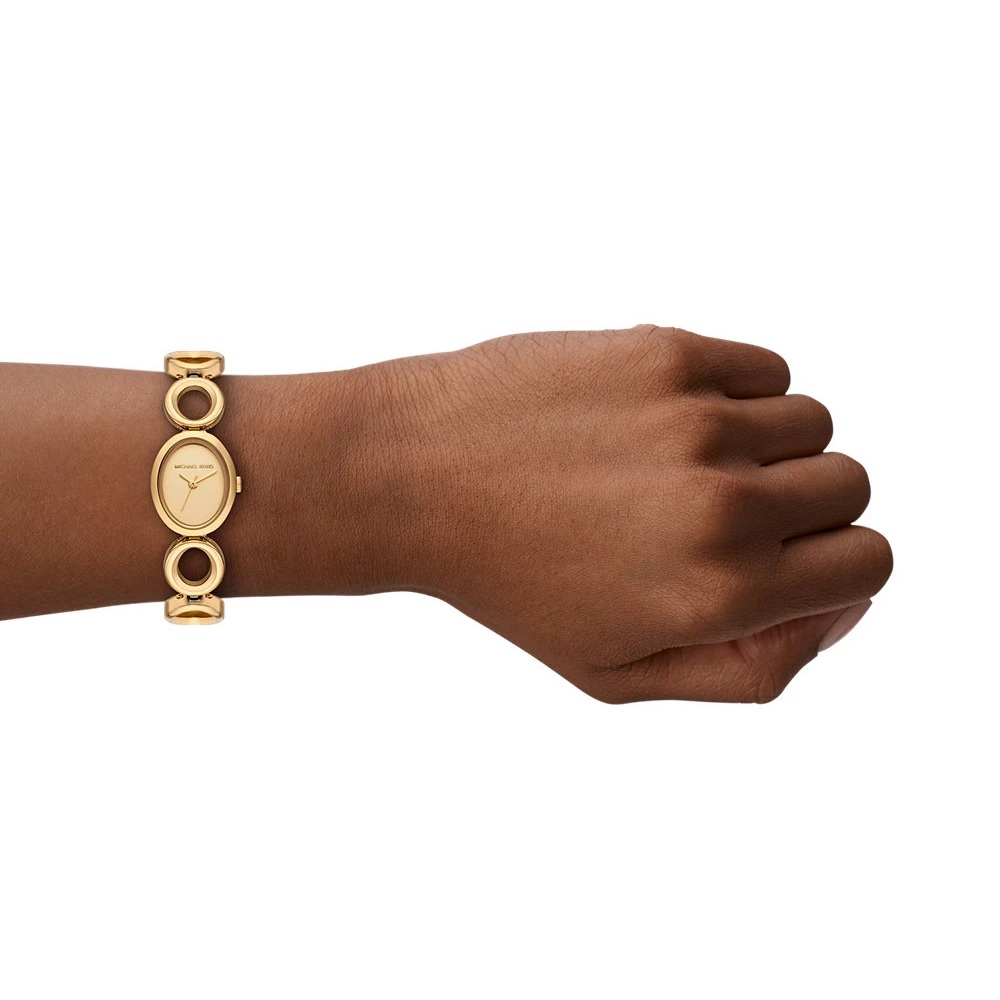 MICHAEL KORS Maude Gold Dial 21mm Gold Stainless Steel Bracelet MK4957 - 6