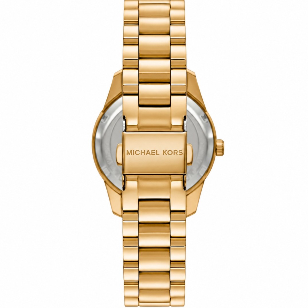 MICHAEL KORS Lexington Multifunction Gold Dial 33mm Gold Stainless Steel Bracelet MK4982 - 