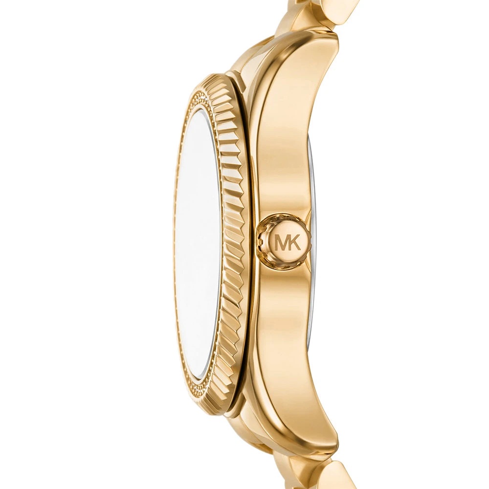 MICHAEL KORS Lexington Black Dial 33mm Gold Stainless Steel Bracelet MK7622 - 3