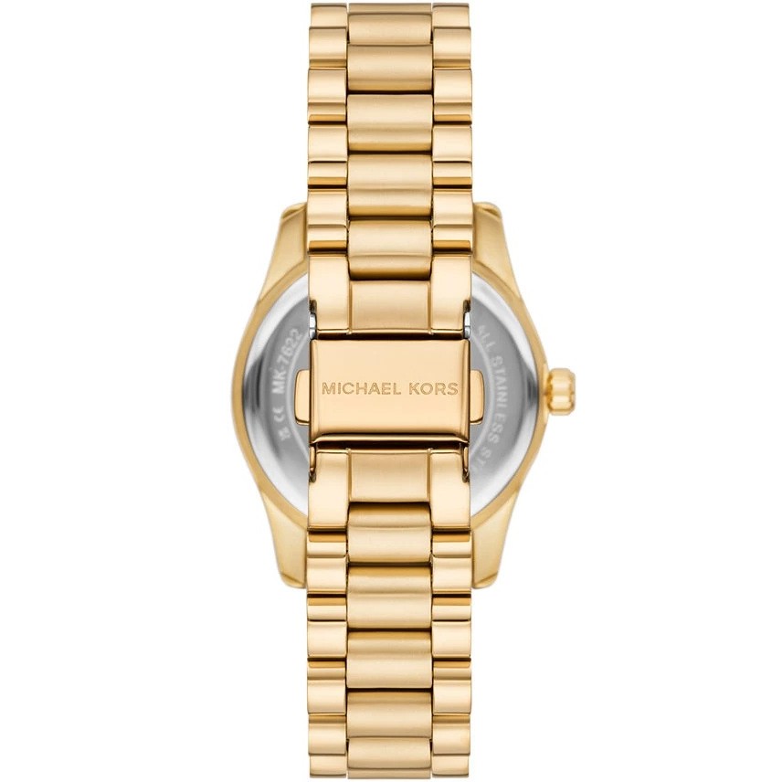 MICHAEL KORS Lexington Black Dial 33mm Gold Stainless Steel Bracelet MK7622 - 4