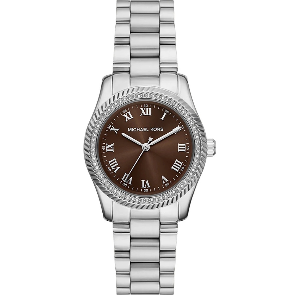 MICHAEL KORS Lexington Brown Dial 33mm Silver Stainless Steel Bracelet MK7624 - 