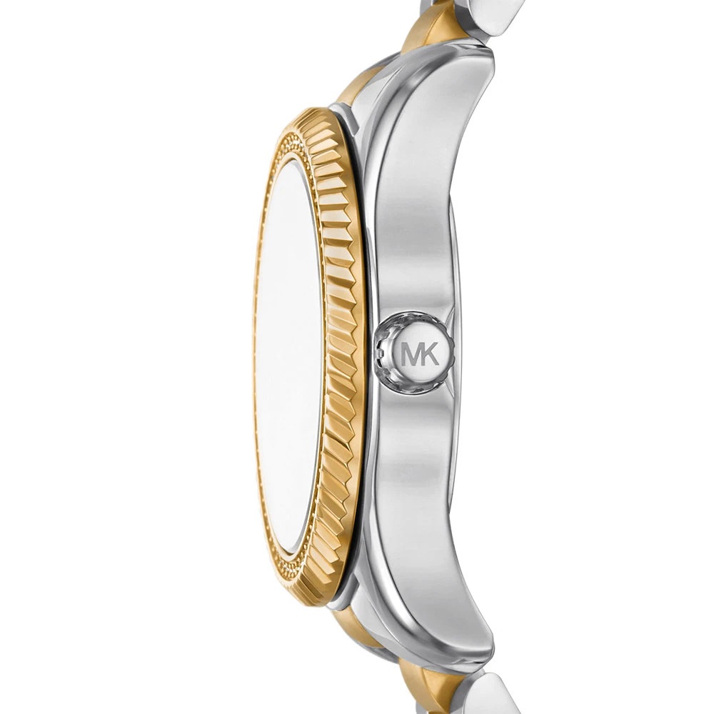 MICHAEL KORS Lexington Black Dial 33mm Two Tone Gold Stainless Steel Bracelet MK7625 - 4