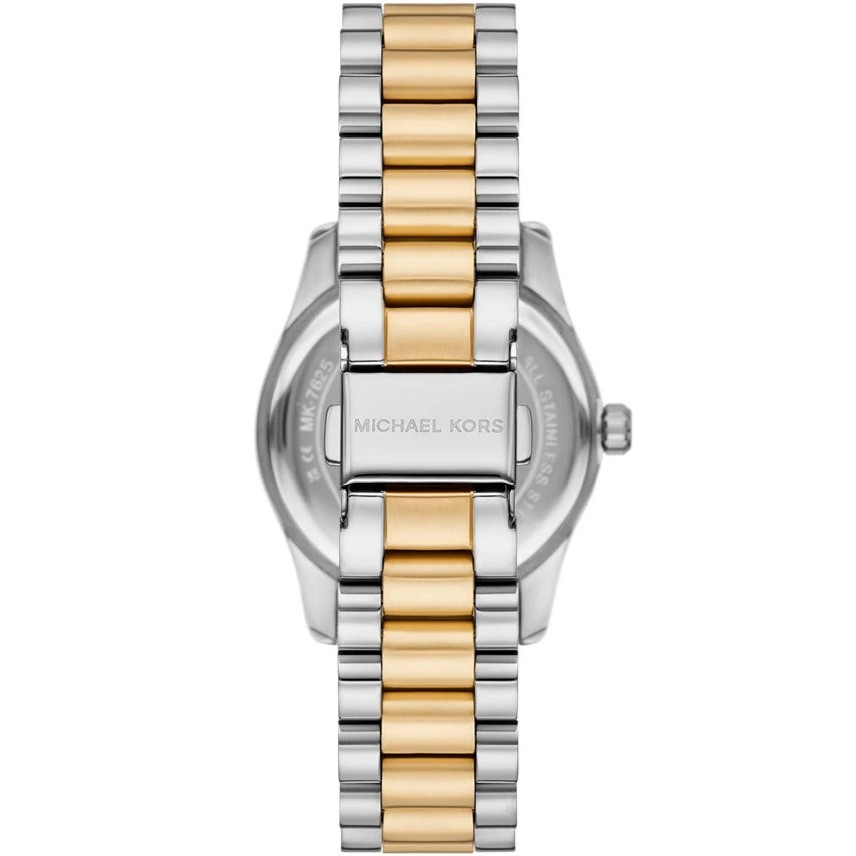 MICHAEL KORS Lexington Black Dial 33mm Two Tone Gold Stainless Steel Bracelet MK7625 - 5